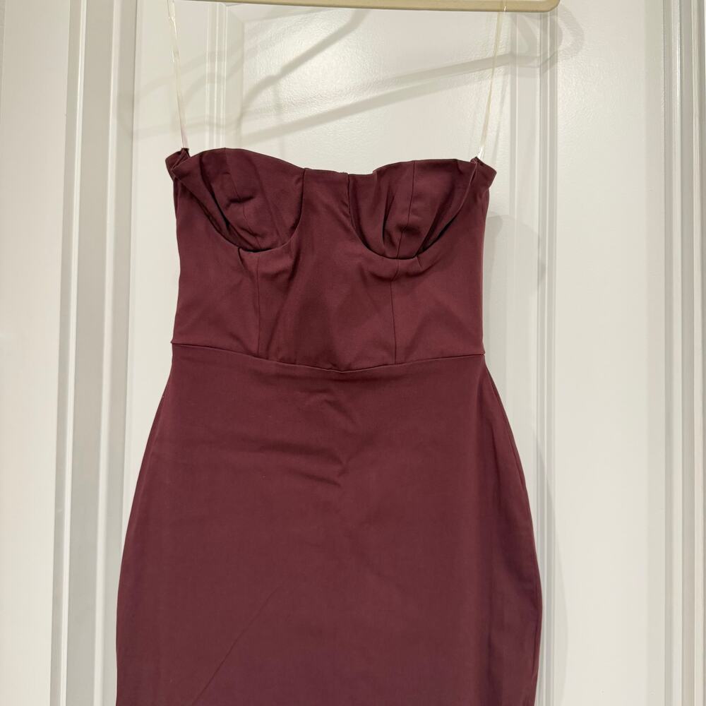 NWT House of CB Lucia Grape Strapless Corset Maxi Dress Size Small - Picture 5 of 6